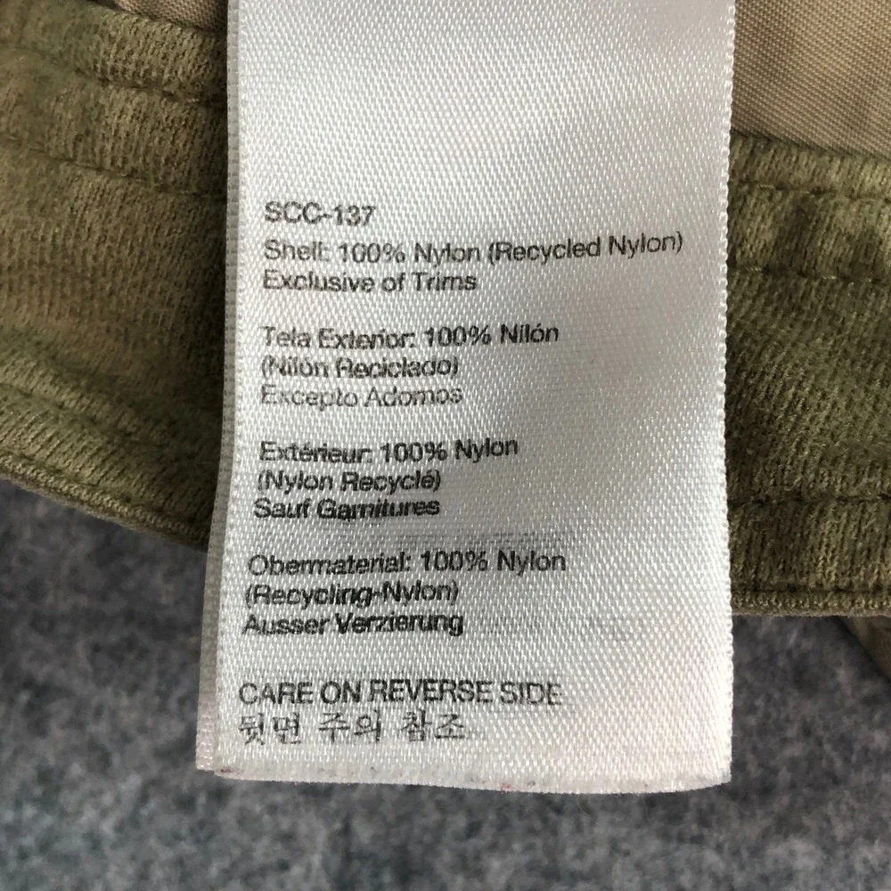 Marmot Mens Cargo Shorts 38 Tan Khaki Recycled Nylon Zipper Pocket Hiking